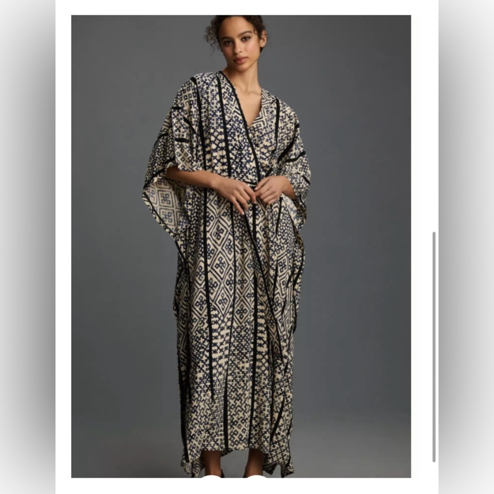 Bel Kazan printed duster robe dress